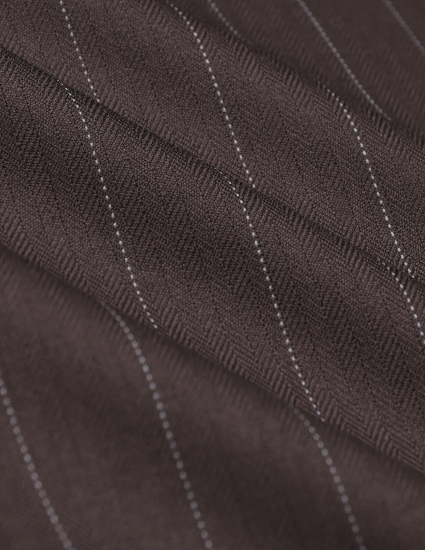 Raina Suit Wide Chestnut Pinstripe
